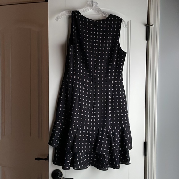 Ann Taylor Factory Black with Peach/White flower Dress with Matching Loft Shrug - Picture 4 of 10